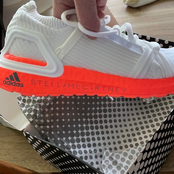 Shoes - Stella McCartney white running shoes.